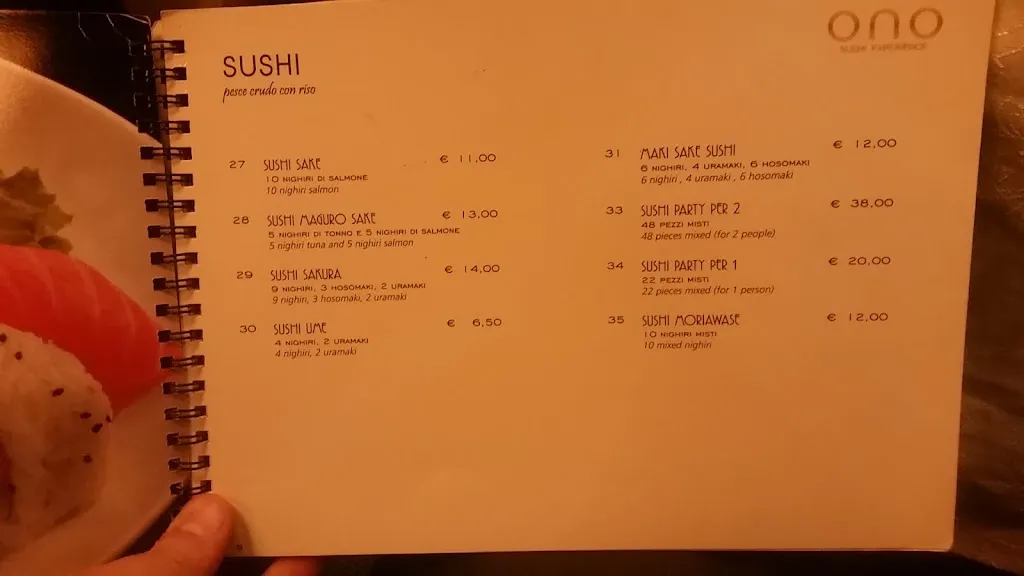 Menu_Ono Sushi Experience_Buccinasco_image_2