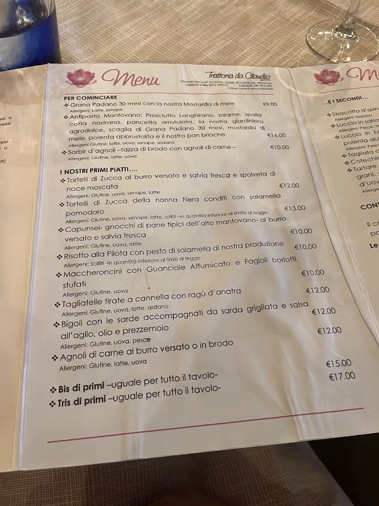 Menu_Trattoria da Claudio 1999_Buscoldo_immagine_3
