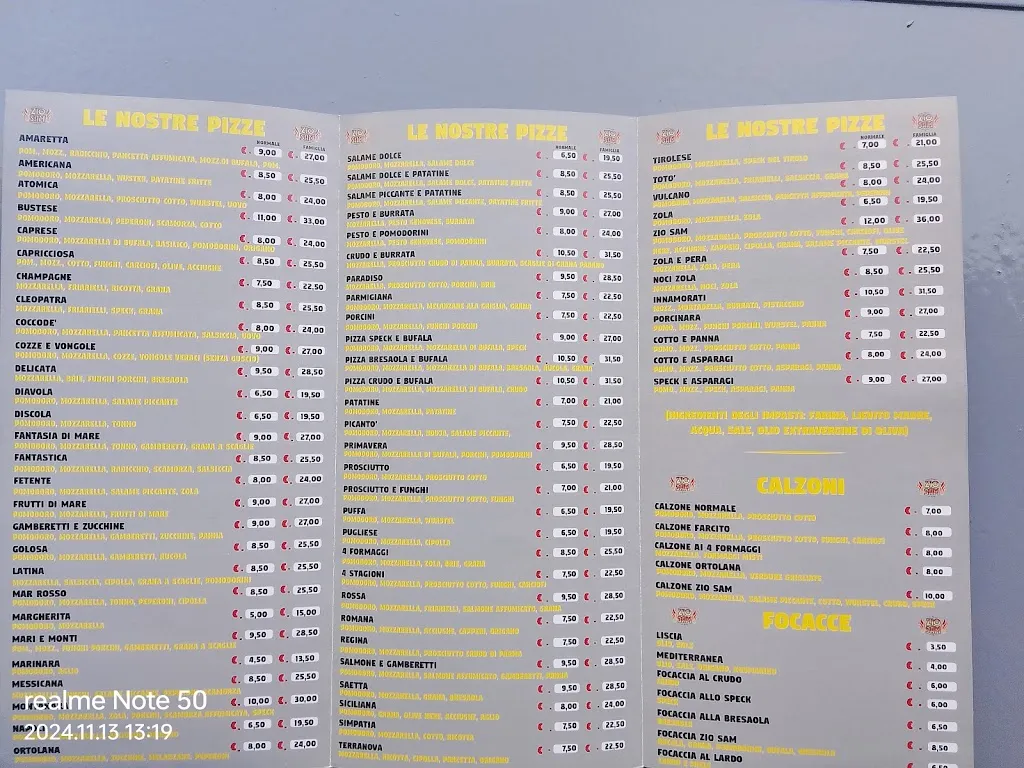 Menu_Pizzeria Zio Sam_Busto Garolfo_immagine_2