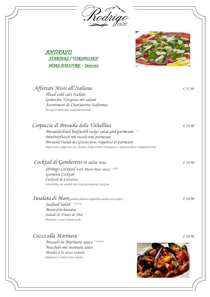 Menu_Rodrigo Ristorante Pizzeria_Cadenabbia_image_1