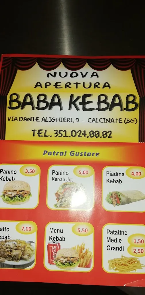 Baba kebab restaurant in Calcinate