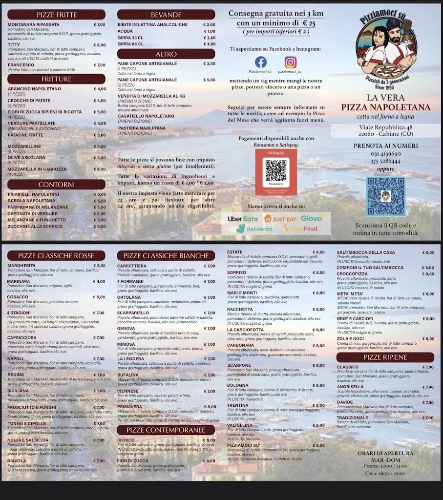 Menu_PIZZERIA SANTORO Farina & Pumarùoru_Cabiate_image_1