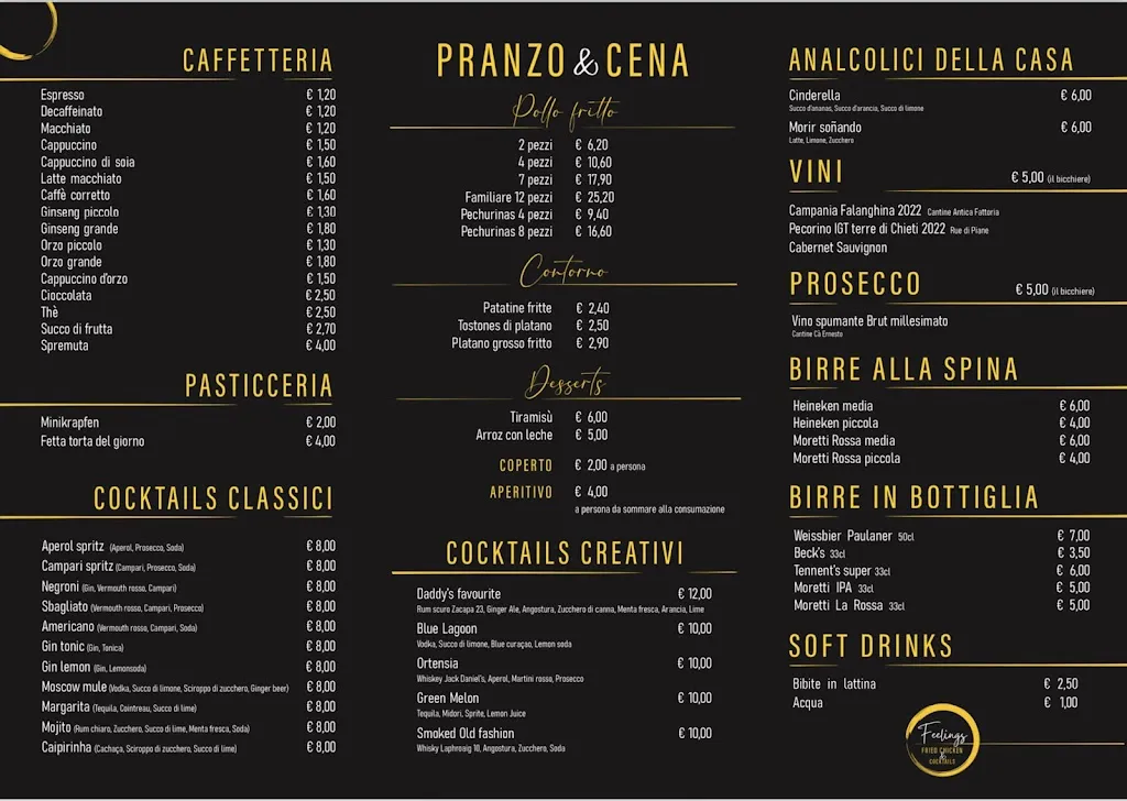 Menu_Feelings - Fried chicken & cocktails_Cabiate_image_1