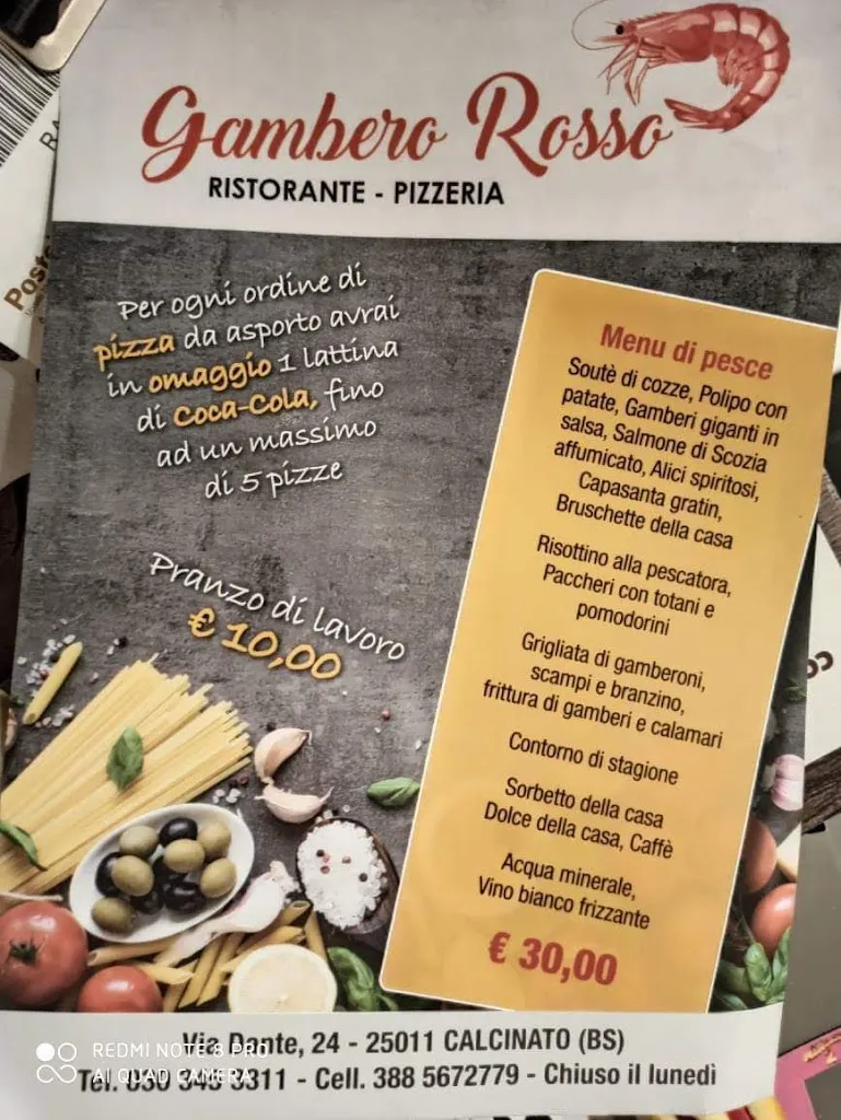 Menu_Gambero Rosso Ristorante-Pizzeria_Calcinato_image_1