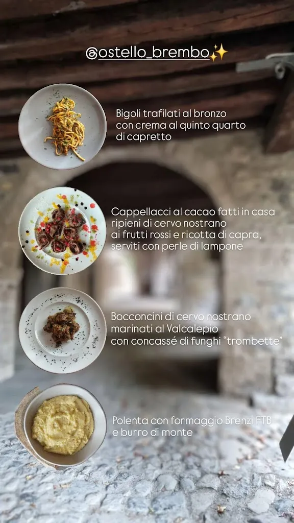 Menü_Ostello Brembo - Ristorante_Camerata Cornello_Bild_1