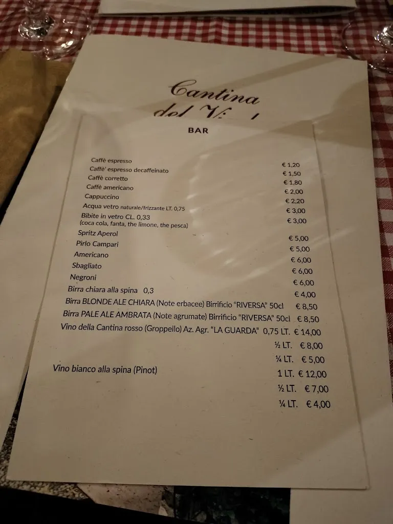 Menü_Cantina del Vicolo di Ravarotto Pierpaolo_Calvagese della Riviera_Bild_4