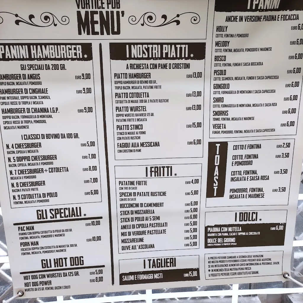 Menu_Vortice pub_Calvisano_image_2