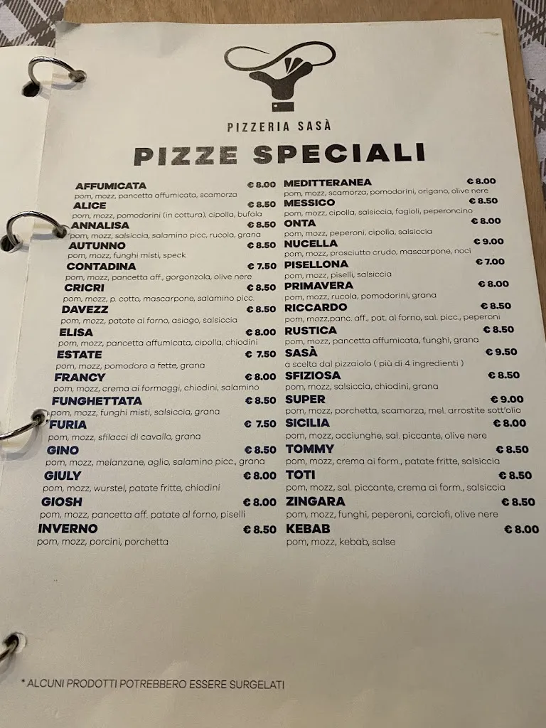 Menu_Pizzeria Sasà_Camisano_image_1