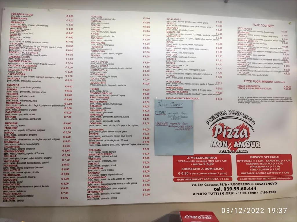Menu_Pizzeria Mon Amour_Campofiorenzo-California_image_2