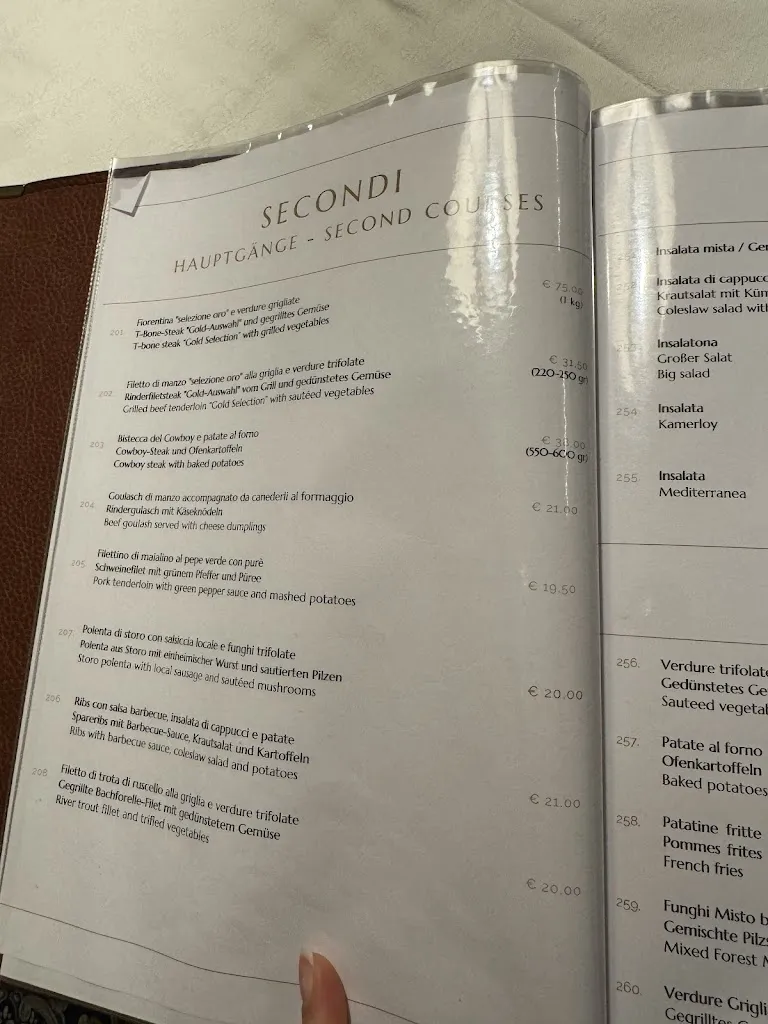 Menü_Residence Ristorante Pizzeria Kamerloy_Campitello_Bild_3