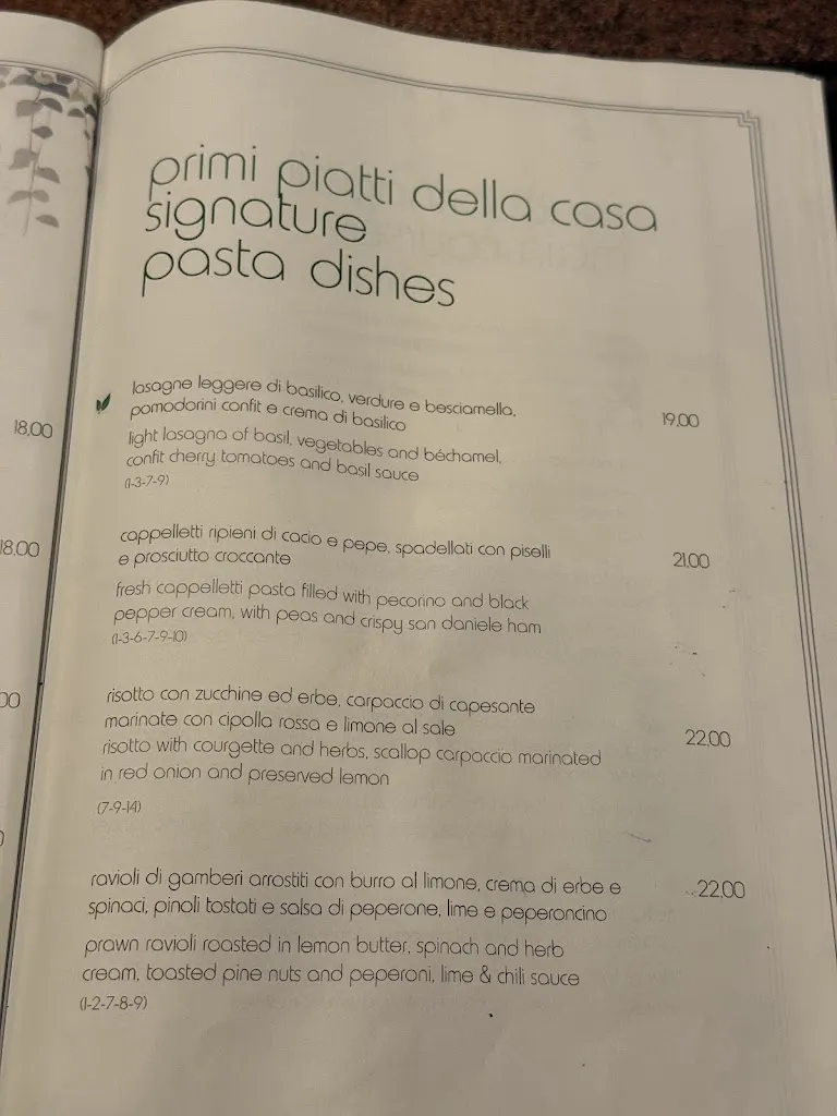 Menü_Il Canneto Restaurant_Canneto_Bild_3