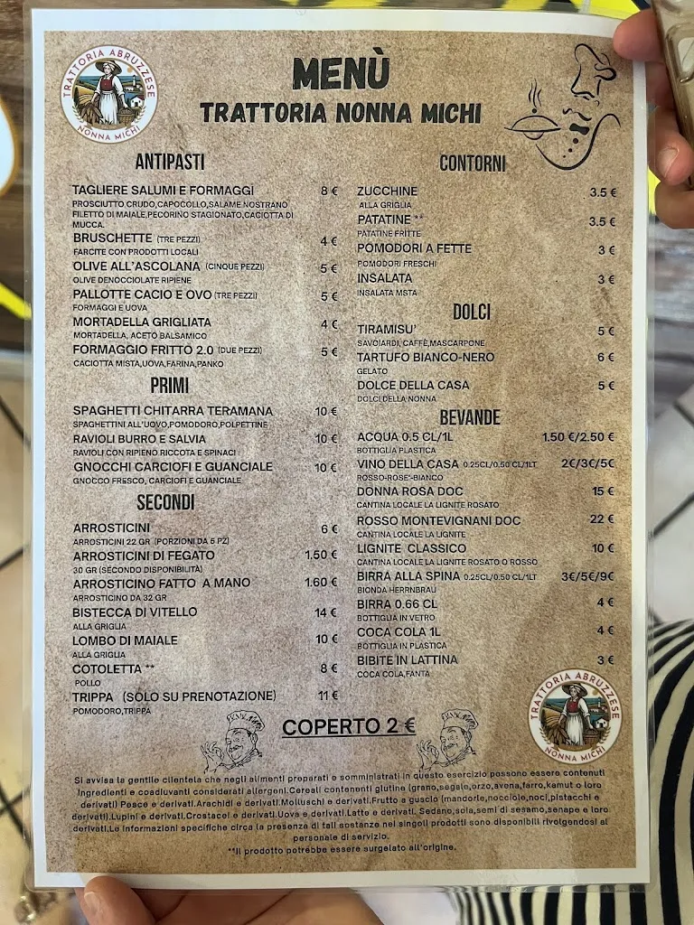 Menu_Trattoria Abruzzese Nonna Michi_Borgo Santa Maria Immacolata_image_1