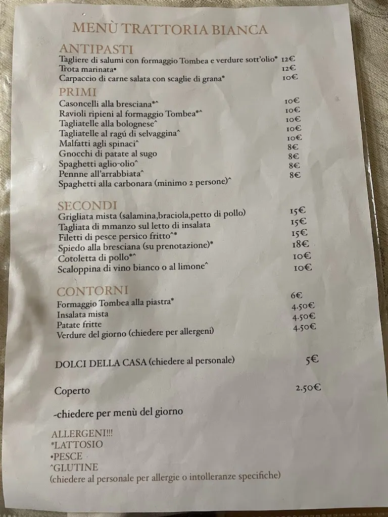 Menu_Trattoria Bianca dal 1901 - Capovalle_Capovalle_image_1