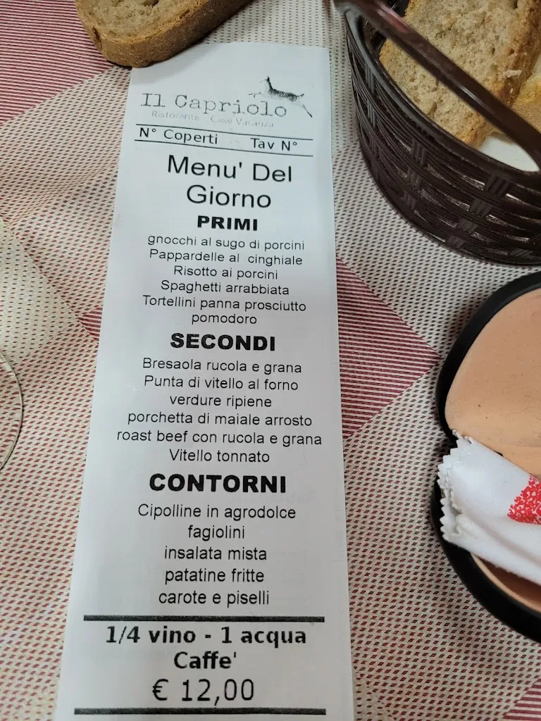 Menu_Ristorante Casa Vacanze Il Capriolo_Capriolo_image_1