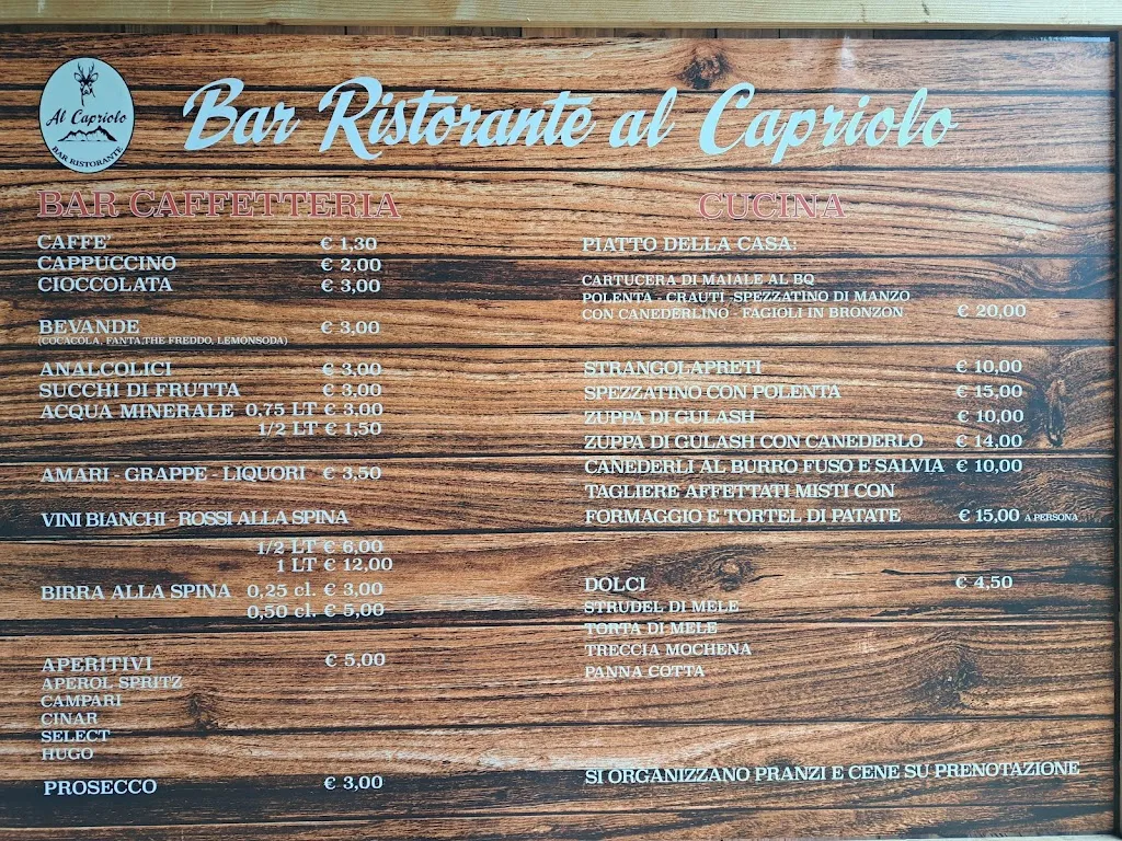 Menu_Bar Ristorante al Capriolo_Capriolo_immagine_1