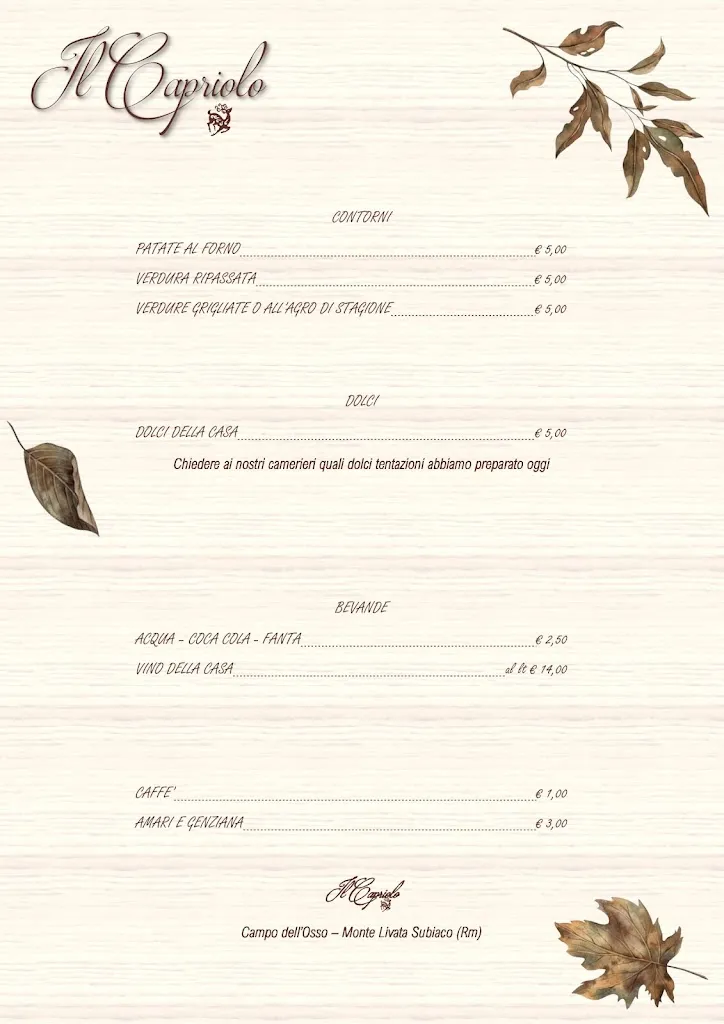 Menu_Il Capriolo_Capriolo_image_2