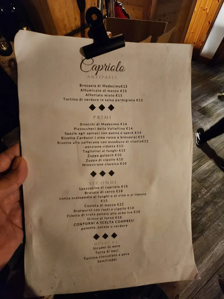 Menu_Ristorante @ Chalet Capriolo_Capriolo_image_1