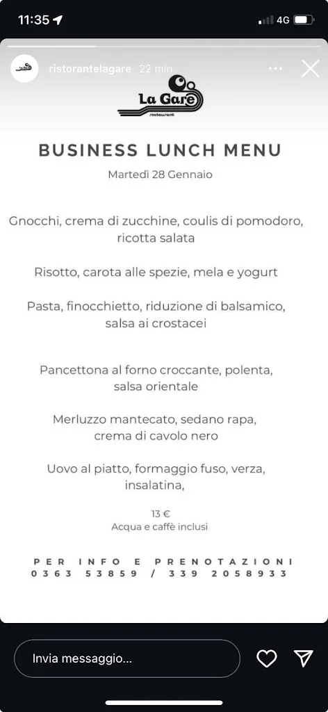 Menu_Ristorante La Gare_Caravaggio_image_1
