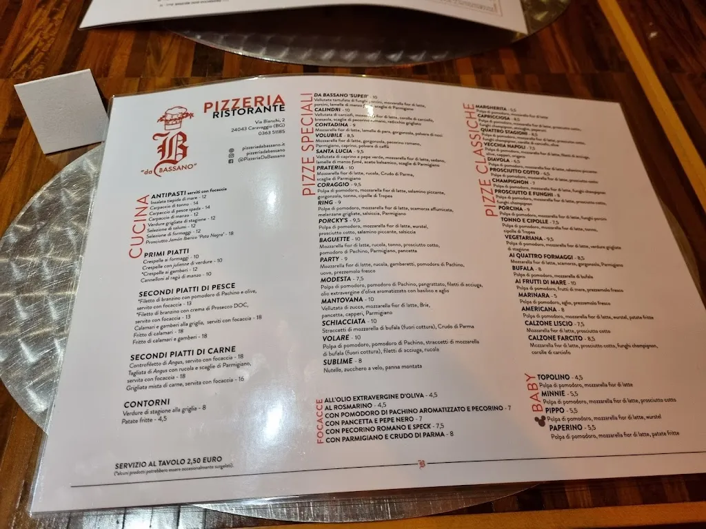 Menu_Da Bassano_Caravaggio_image_1