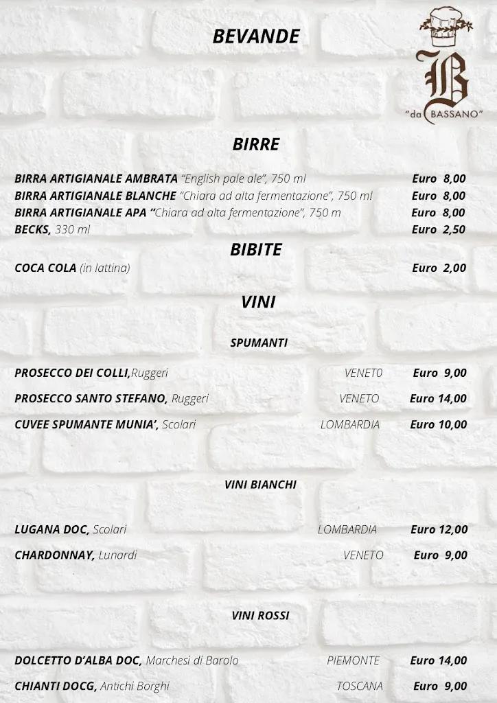 Menu_Da Bassano_Caravaggio_image_4