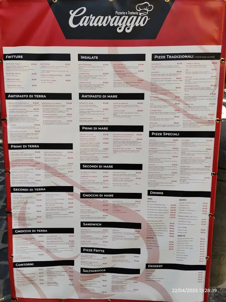 Menu_Trattoria Pizzeria Caravaggio_Caravaggio_image_1
