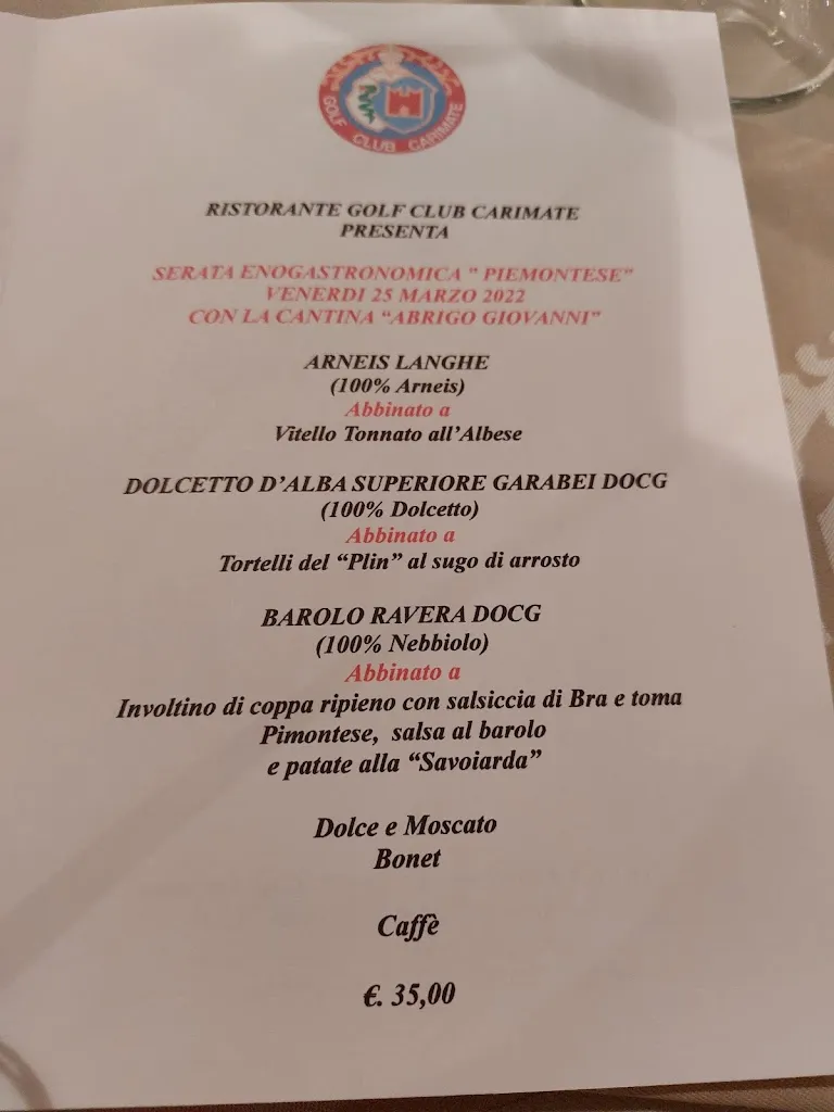 Menu_Ristorante Golf Club Carimate_Carimate_image_2
