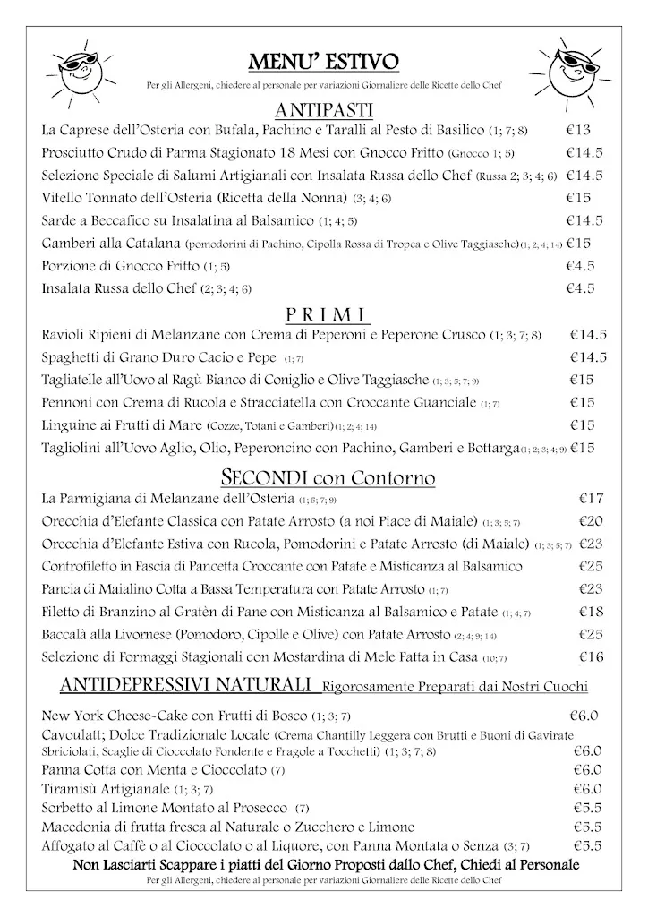 Menu_L'Osteria Dei Mercanti a GALLARATE _Cardano al Campo_image_1