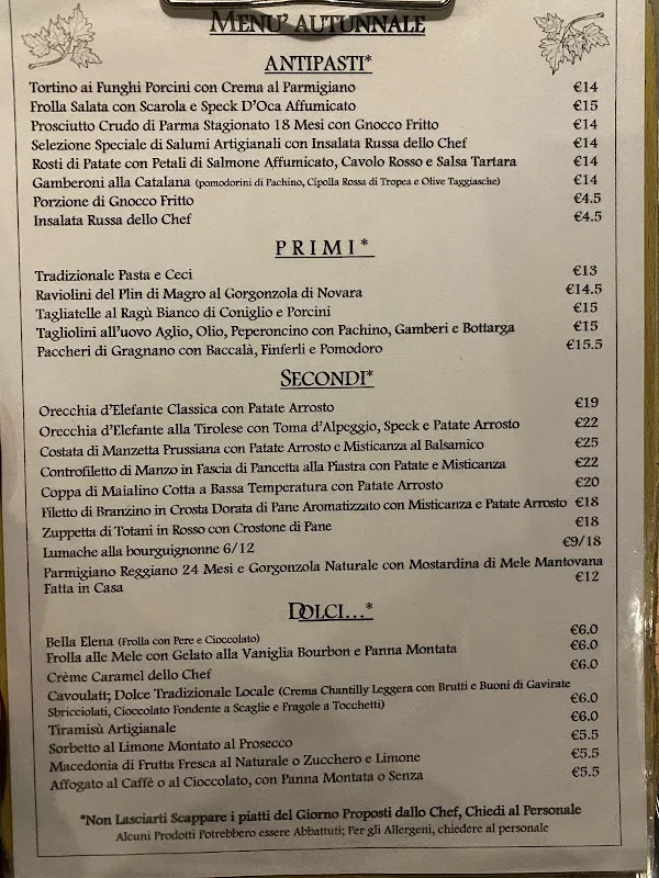 Menu_L'Osteria Dei Mercanti a GALLARATE _Cardano al Campo_image_2