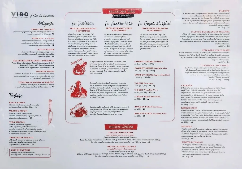 Menu_Viro Steak Restaurant Gallarate_Cardano al Campo_immagine_1