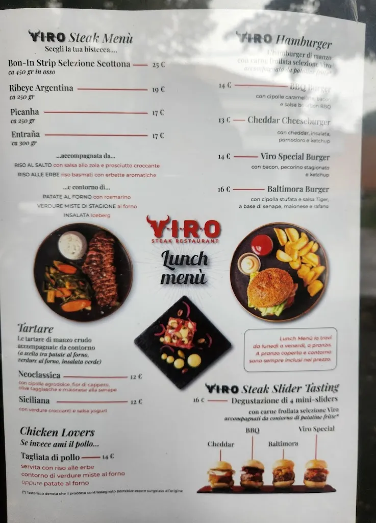 Menu_Viro Steak Restaurant Gallarate_Cardano al Campo_immagine_4