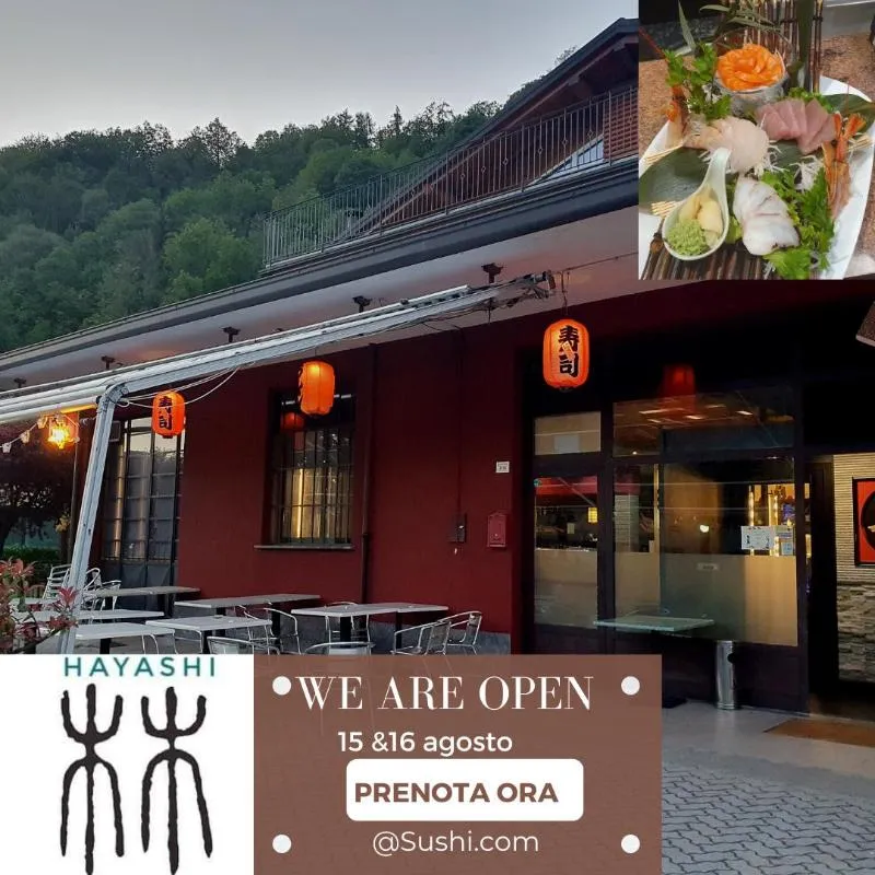 Hayashi Sushi Fusion restaurant in Carlazzo