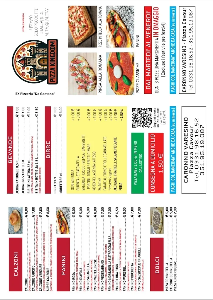 Menu_Questione di pizza - da Gaetano_Caronno Varesino_image_1