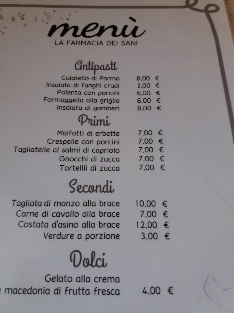Menu_Trattoria La Farmacia Dei Sani_Carpenedolo_image_1