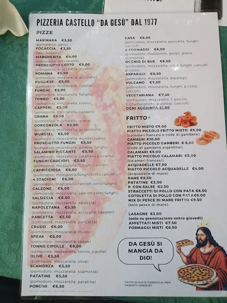Menu_Pizzeria Castello _Carpenedolo_image_1