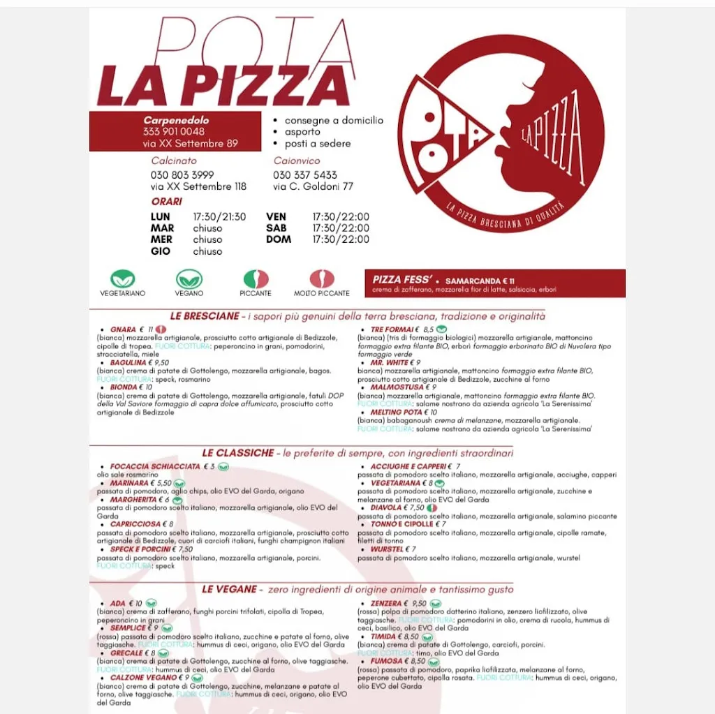 Menu_Pota la Pizza Carpenedolo_Carpenedolo_image_2