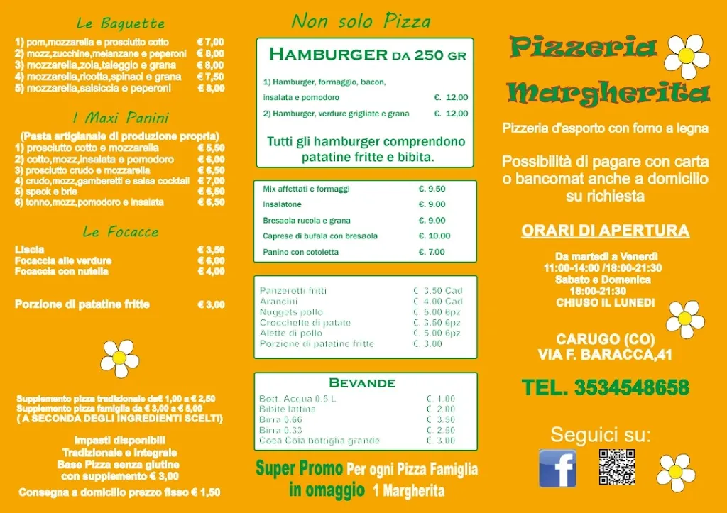 Menu_Pizzeria Margherita_Carugo_image_2