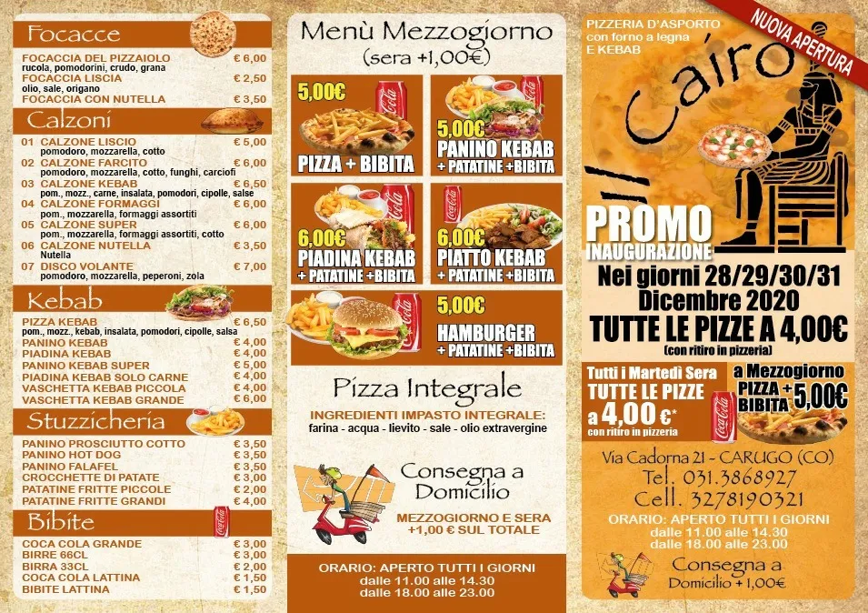 Menu_Pizzeria il Cairo di Carugo_Carugo_image_3