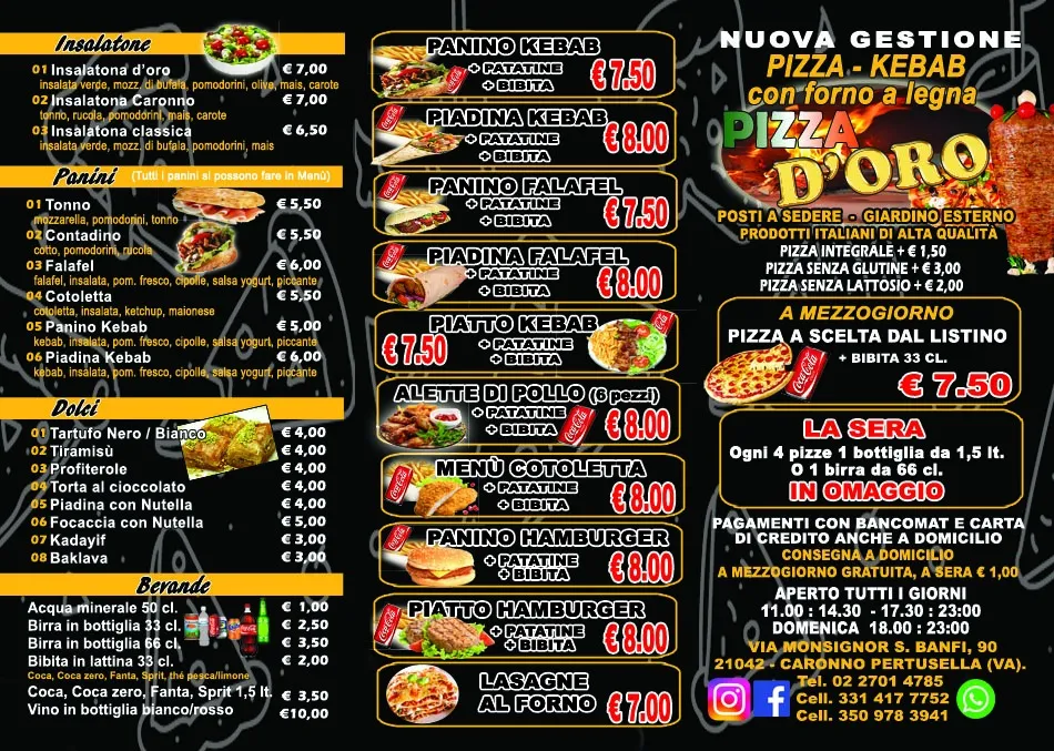 Menu_Pizza d'oro_Caronno Pertusella_image_1
