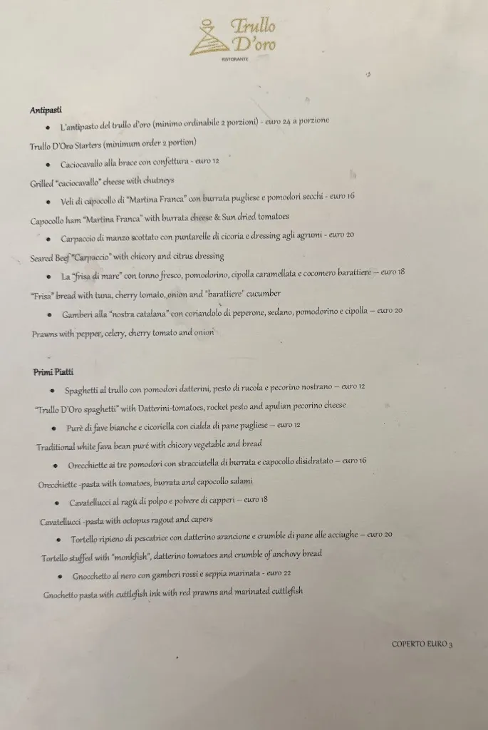 Menu_Ristorante Trullo D'Oro_Alberobello_image_1