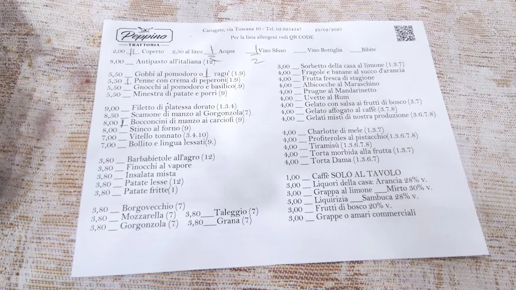 Menü_Peppino Ristorante_Carugate_Bild_3
