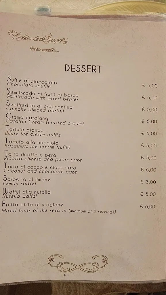 Menu_Trullo dei Sapori_Alberobello_image_1
