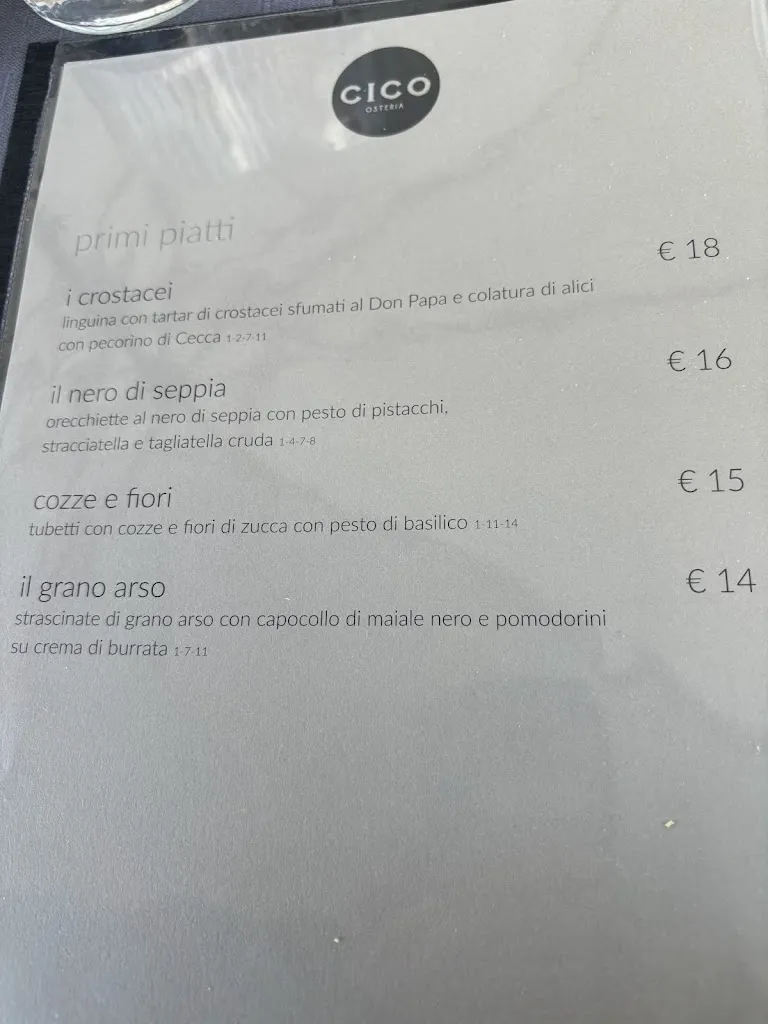 Menu_Cico Osteria_Alberobello_immagine_1