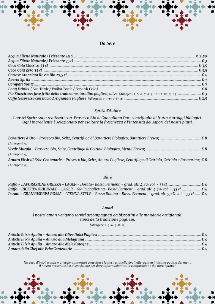 Menu_Ristorante I Primi di Puglia - Pasta Experience - Alberobello_Alberobello_image_3