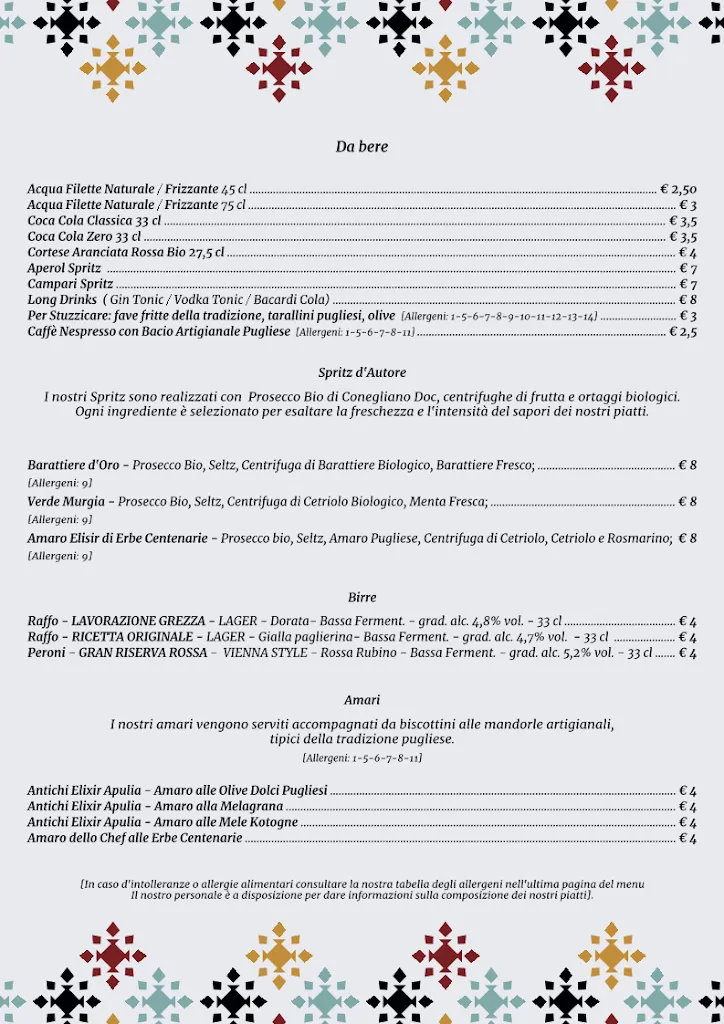 Menu_Ristorante I Primi di Puglia - Pasta Experience - Alberobello_Alberobello_image_4