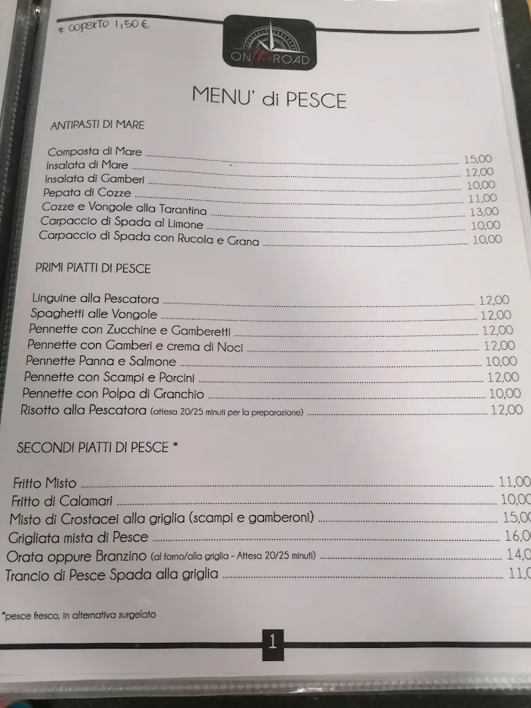 Menu_Ristorante Pizzeria On The Road_Casalpusterlengo_image_4