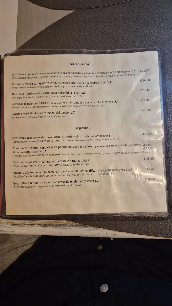 Menu_Il Guercio di Puglia_Alberobello_image_1