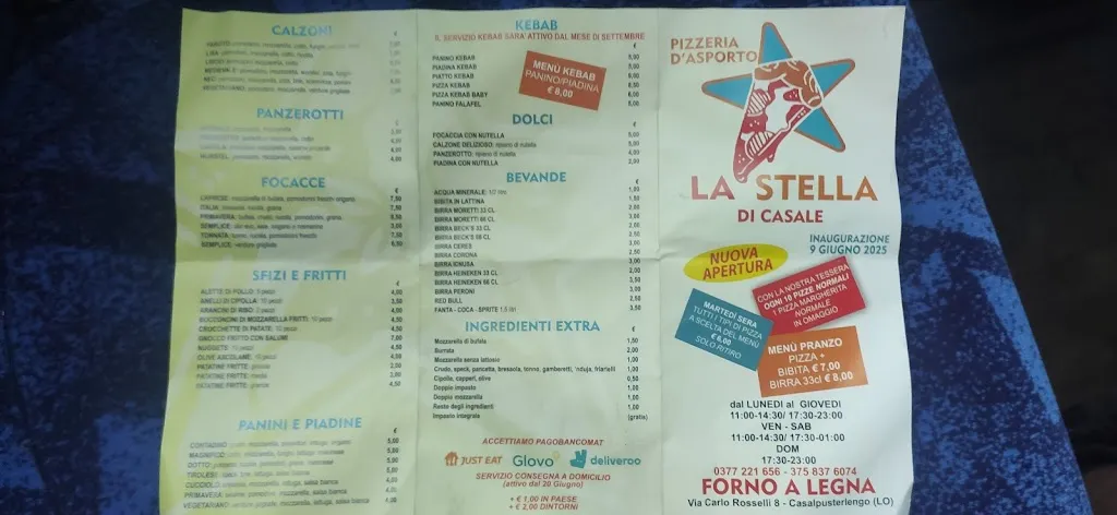 Menu_Pizzeria la stella di casale_Casalpusterlengo_image_1