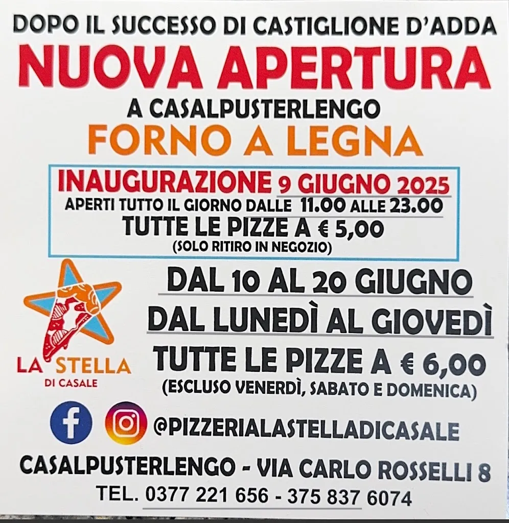 Pizzeria la stella di casale restaurant in Casalpusterlengo