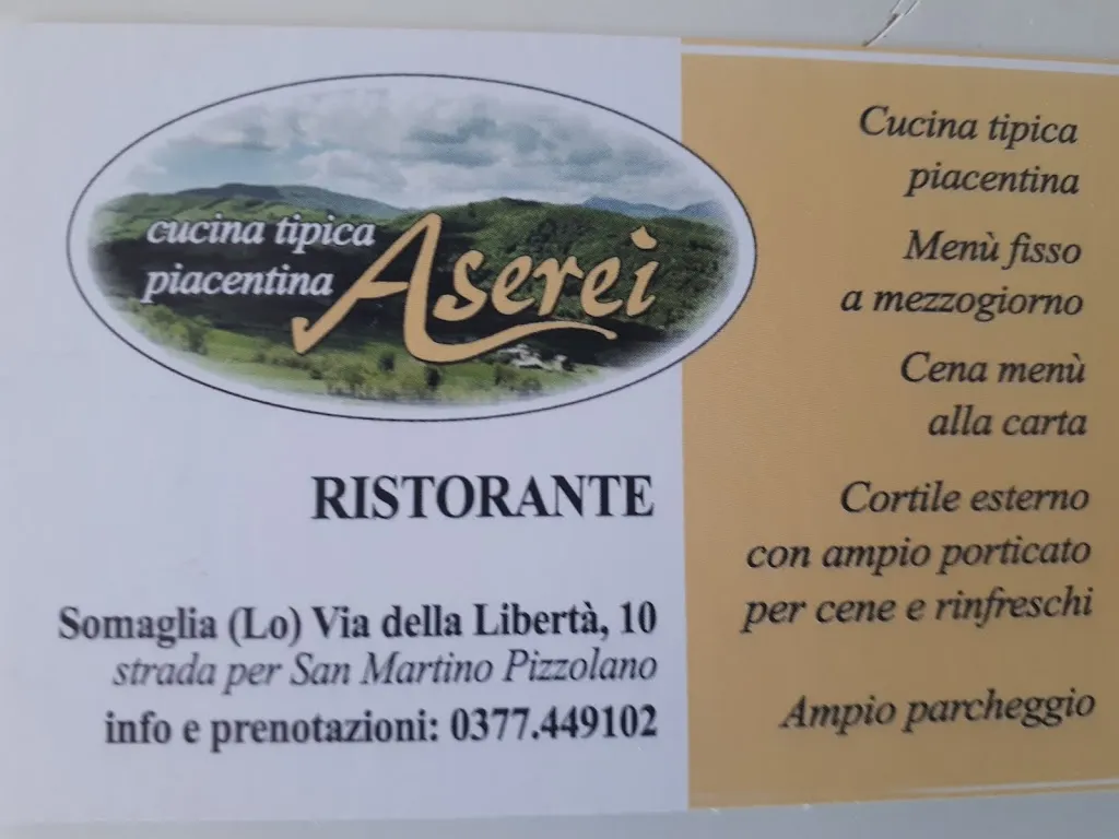 Menu_Ristorante Aserei_Casalpusterlengo_image_1