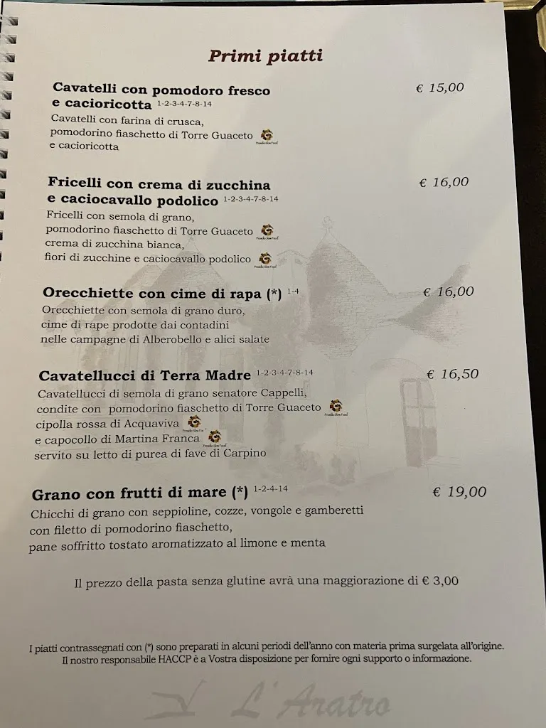 Menu_Ristorante L'Aratro_Alberobello_image_3